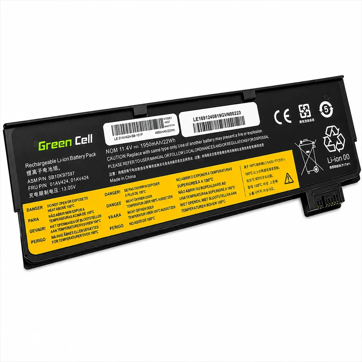 Lenovo batteri T470 T480 T570 T580 01AV424 kompatibelt